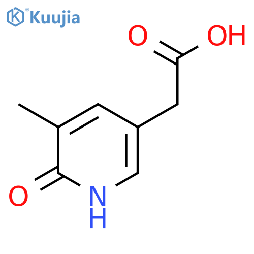 2-Hydroxy-3-methylpyridine-5-acetic acid structure