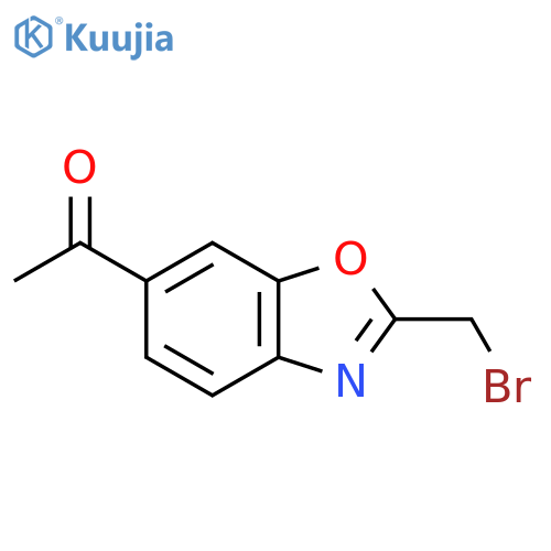 6-Acetyl-2-(bromomethyl)benzo[d]oxazole structure