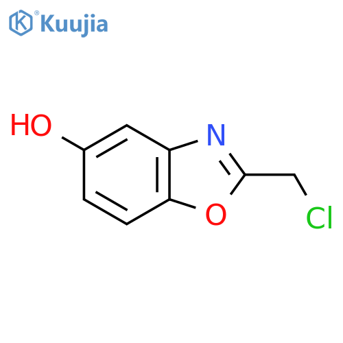 2-(Chloromethyl)-1,3-benzoxazol-5-ol structure