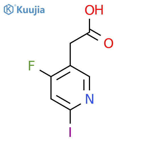 4-Fluoro-2-iodopyridine-5-acetic acid structure