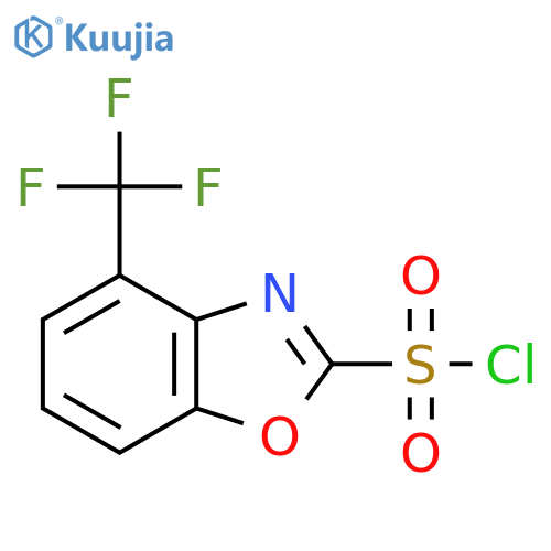 4-(Trifluoromethyl)benzo[d]oxazole-2-sulfonyl chloride structure