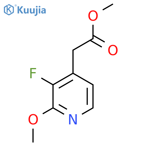 Methyl 3-fluoro-2-methoxypyridine-4-acetate structure