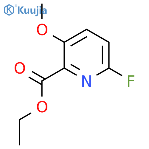 Ethyl 6-fluoro-3-methoxypicolinate structure