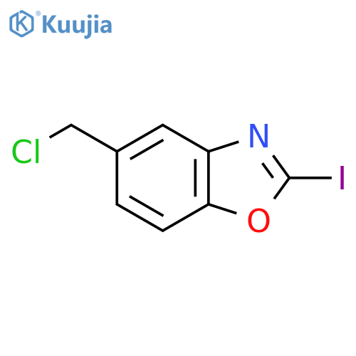 5-(Chloromethyl)-2-iodobenzo[d]oxazole structure