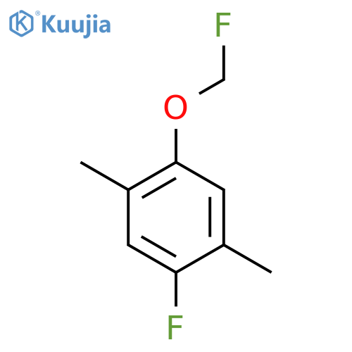 1,4-Dimethyl-2-fluoro-5-(fluoromethoxy)benzene structure