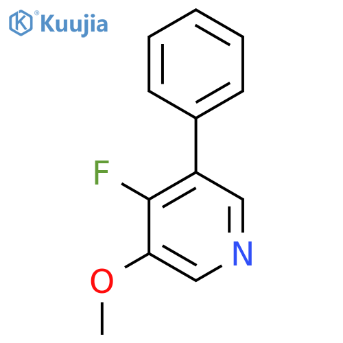 4-Fluoro-3-methoxy-5-phenylpyridine structure