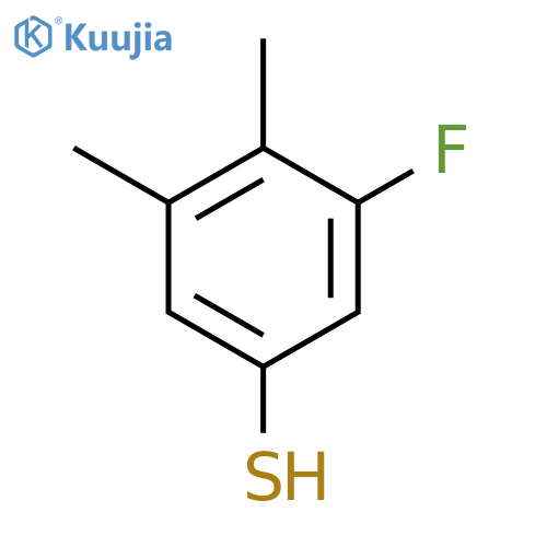 3-Fluoro-4,5-dimethylbenzenethiol structure