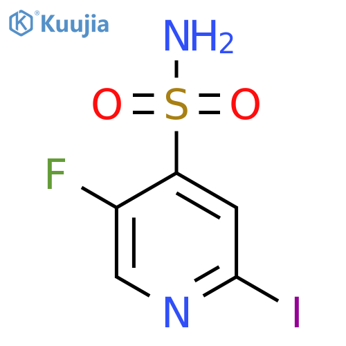 5-Fluoro-2-iodopyridine-4-sulfonamide structure