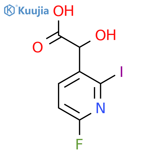 2-(6-Fluoro-2-iodopyridin-3-yl)-2-hydroxyacetic acid structure