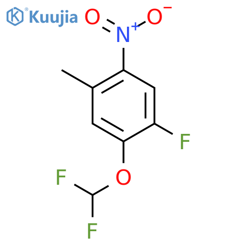 5-Difluoromethoxy-4-fluoro-2-nitrotoluene structure