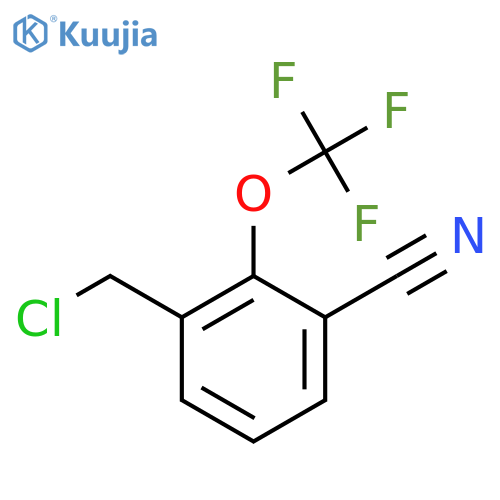 3-Cyano-2-(trifluoromethoxy)benzyl chloride structure