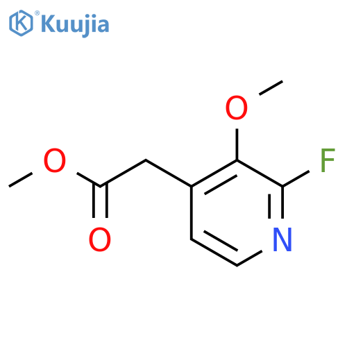 Methyl 2-fluoro-3-methoxypyridine-4-acetate structure