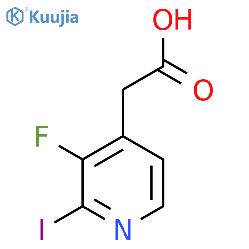 3-Fluoro-2-iodopyridine-4-acetic acid structure