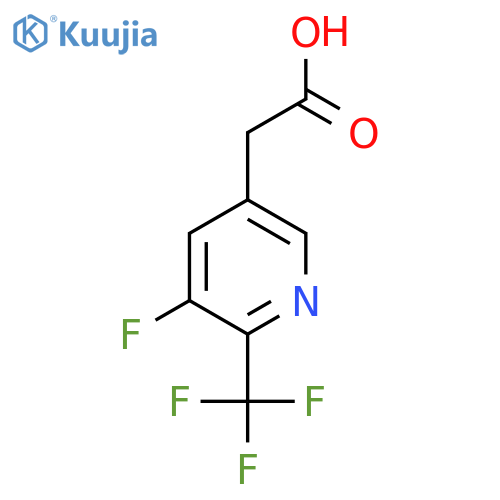 3-Fluoro-2-(trifluoromethyl)pyridine-5-acetic acid structure