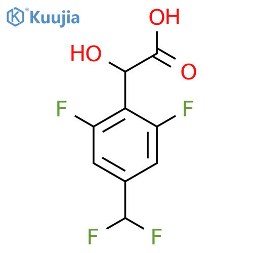 2,6-Difluoro-4-(difluoromethyl)mandelic acid structure