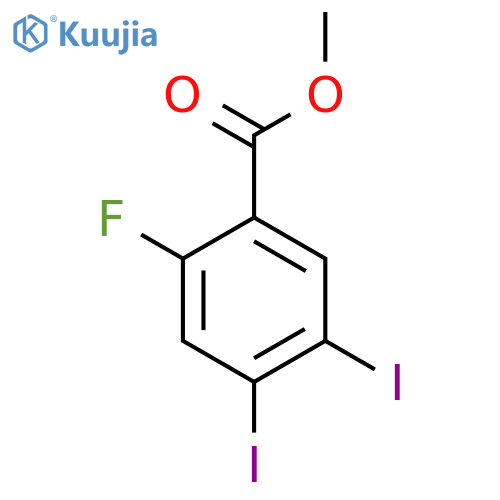 Methyl 4,5-diiodo-2-fluorobenzoate structure