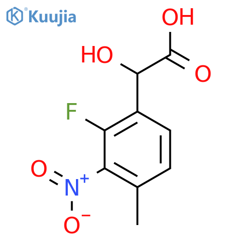 2-Fluoro-4-methyl-3-nitromandelic acid structure