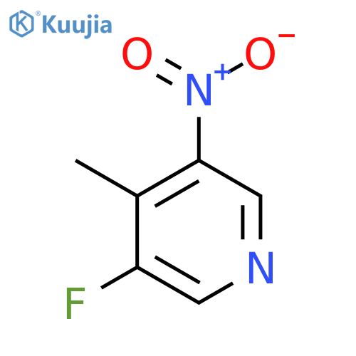 3-Fluoro-4-methyl-5-nitropyridine structure