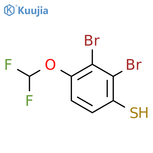 2,3-Dibromo-4-(difluoromethoxy)thiophenol structure