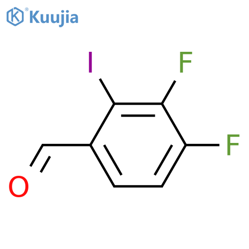 Benzaldehyde, 3,4-difluoro-2-iodo- structure
