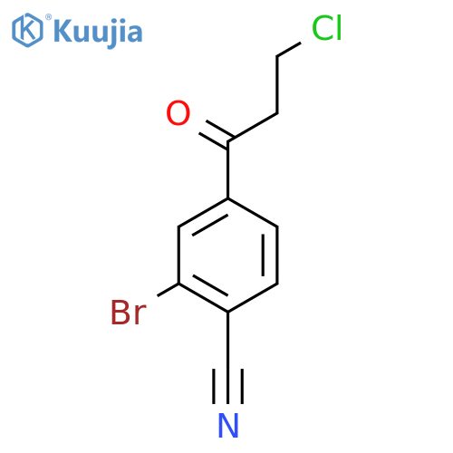 1-(3-Bromo-4-cyanophenyl)-3-chloropropan-1-one structure