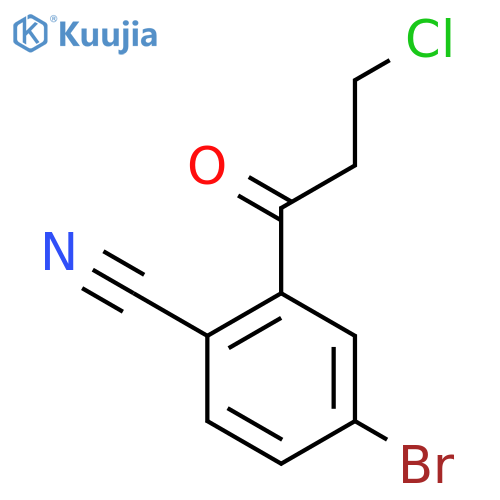 1-(5-Bromo-2-cyanophenyl)-3-chloropropan-1-one structure