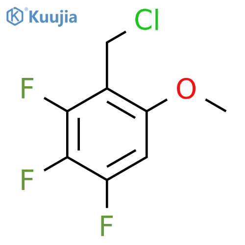 6-Methoxy-2,3,4-trifluorobenzyl chloride structure