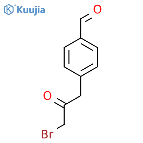 1-Bromo-3-(4-formylphenyl)propan-2-one structure