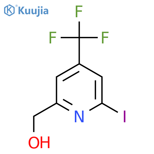 2-Iodo-4-(trifluoromethyl)pyridine-6-methanol structure