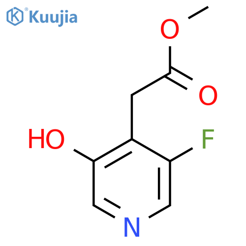 Methyl 3-fluoro-5-hydroxypyridine-4-acetate structure