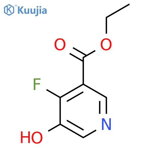 Ethyl 4-fluoro-5-hydroxynicotinate structure