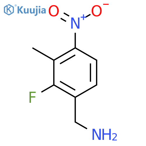 2-Fluoro-3-methyl-4-nitrobenzylamine structure