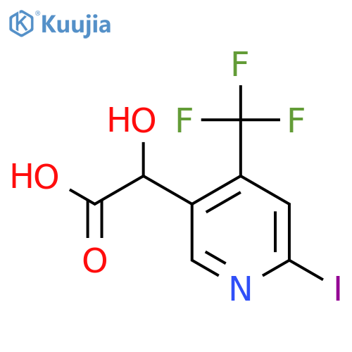 2-(2-Iodo-4-(trifluoromethyl)pyridin-5-yl)-2-hydroxyacetic acid structure