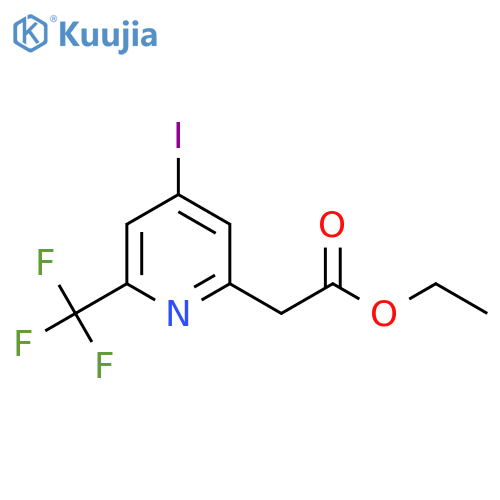 Ethyl 4-iodo-2-(trifluoromethyl)pyridine-6-acetate structure