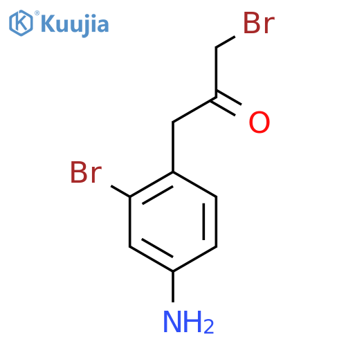 1-(4-Amino-2-bromophenyl)-3-bromopropan-2-one structure