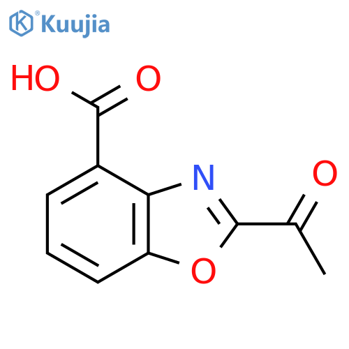 2-Acetylbenzo[d]oxazole-4-carboxylic acid structure