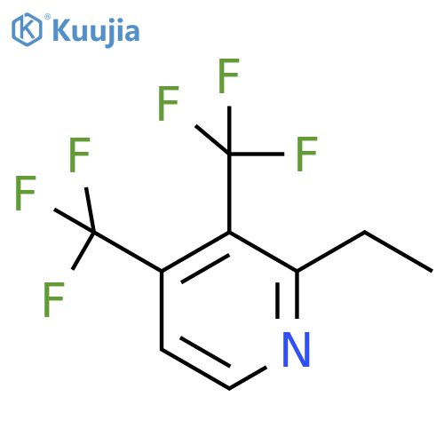 3,4-Bis(trifluoromethyl)-2-ethylpyridine structure