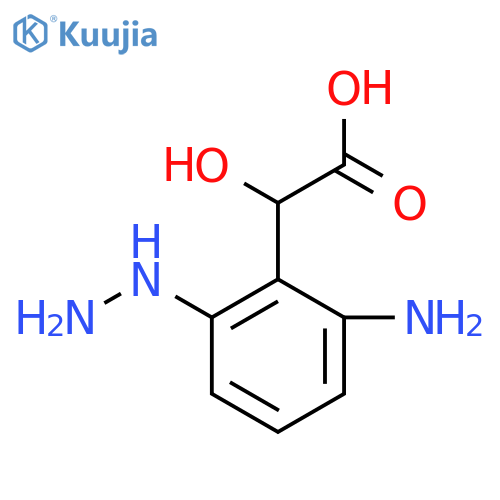 2-Amino-6-hydrazinylmandelic acid structure