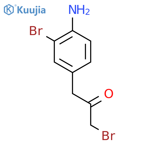1-(4-Amino-3-bromophenyl)-3-bromopropan-2-one structure