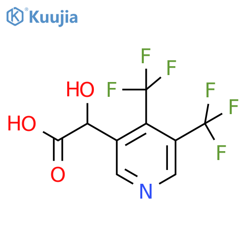 2-(3,4-Bis(trifluoromethyl)pyridin-5-yl)-2-hydroxyacetic acid structure