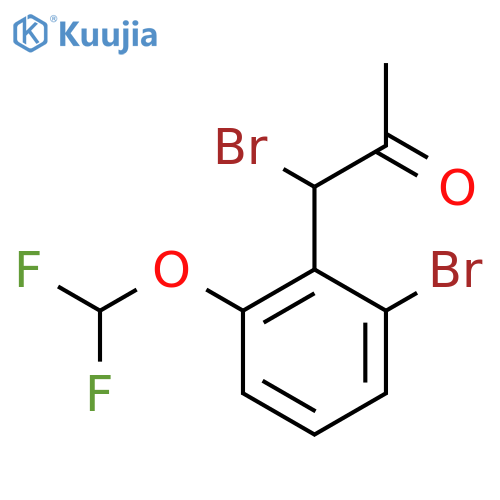 1-Bromo-1-(2-bromo-6-(difluoromethoxy)phenyl)propan-2-one structure