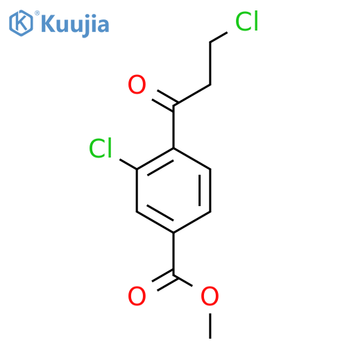 Methyl 3-chloro-4-(3-chloropropanoyl)benzoate structure
