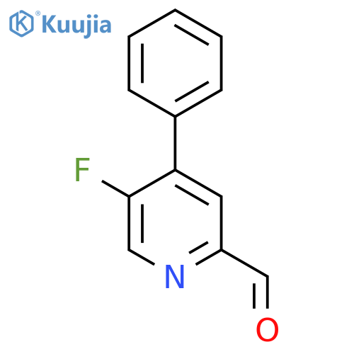 5-Fluoro-4-phenylpicolinaldehyde structure