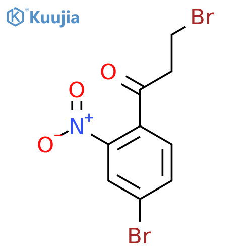3-Bromo-1-(4-bromo-2-nitrophenyl)propan-1-one structure