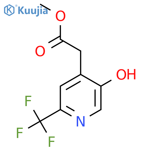 Methyl 5-hydroxy-2-(trifluoromethyl)pyridine-4-acetate structure