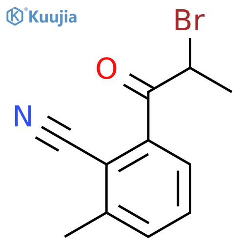 2-(2-Bromopropanoyl)-6-methylbenzonitrile structure