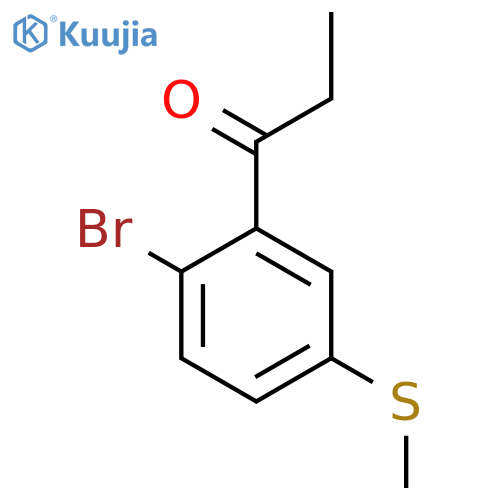 1-(2-Bromo-5-(methylthio)phenyl)propan-1-one structure
