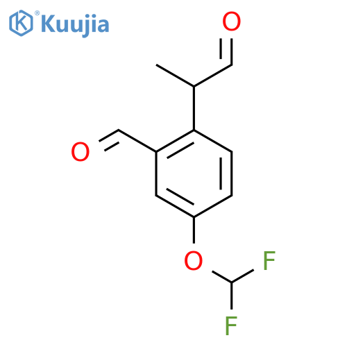 4-(Difluoromethoxy)-2-formylphenylpropanal structure