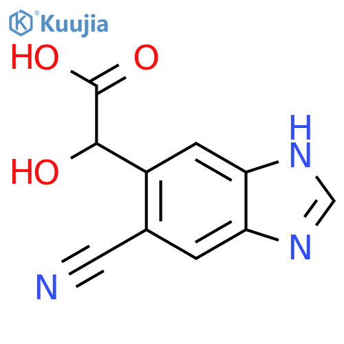 2-(6-Cyano-1H-benzo[d]imidazol-5-yl)-2-hydroxyacetic acid structure