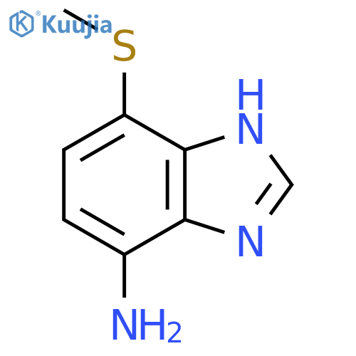 7-Amino-4-methylthio-1H-benzimidazole structure